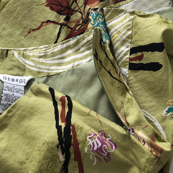 George Floral Green Skirt - Picture 5 of 8